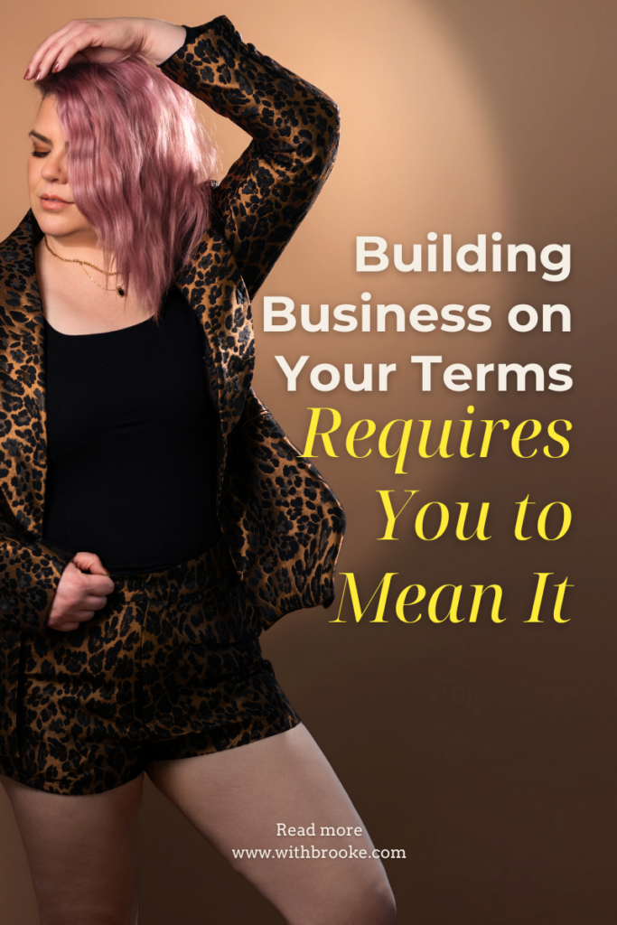 Female entrepreneur with confidence, representing building a business on your own terms